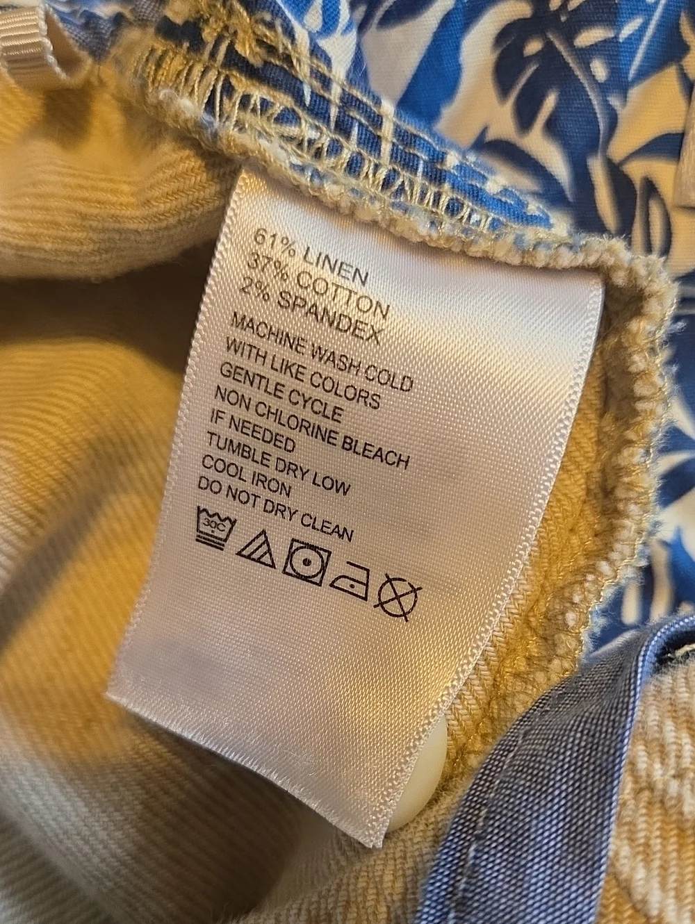 TOMMY BAHAMA Beach Coast Stretch Linen-Blend Pants - Stone Khaki